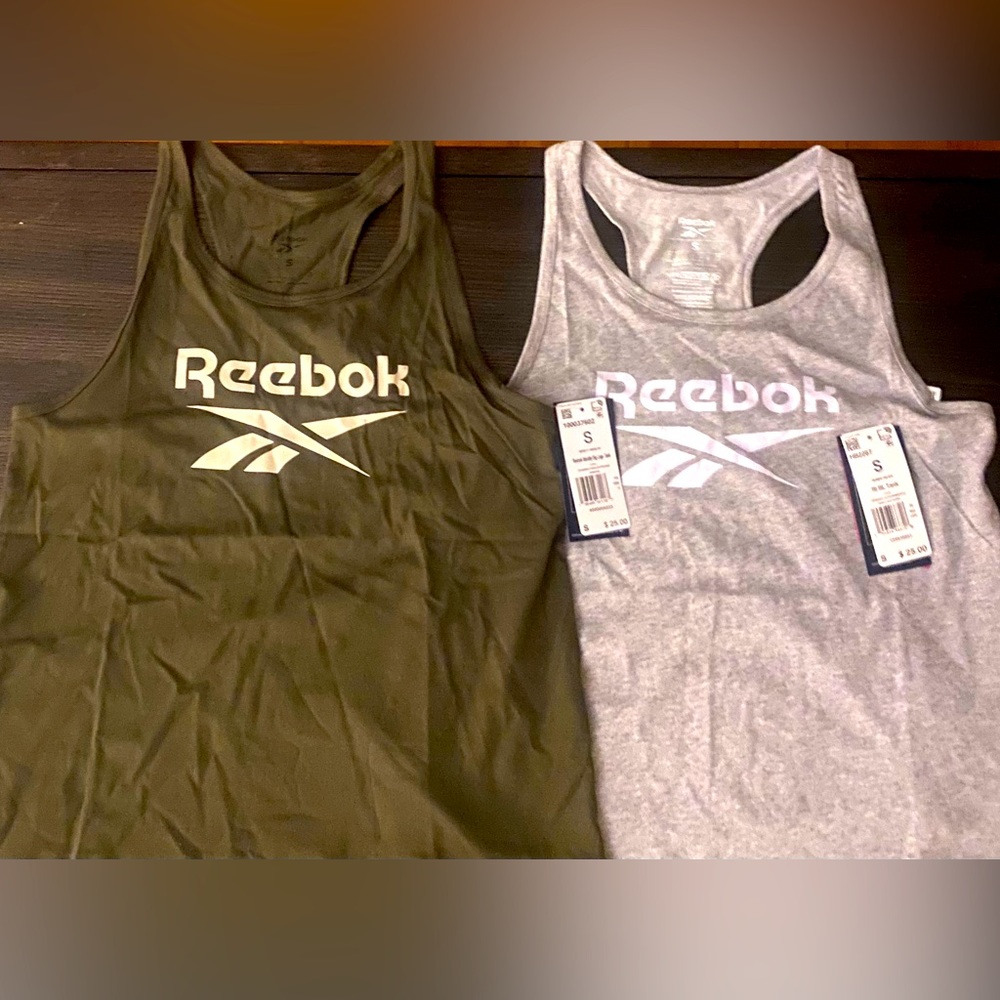 NEW Reebok scoop neck racerback tank tops.